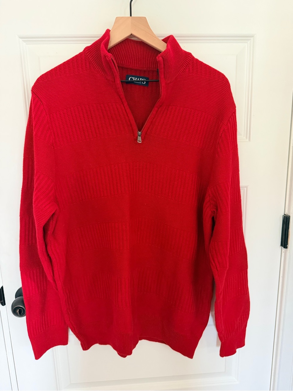 NWOT chaps quarter zip sweater